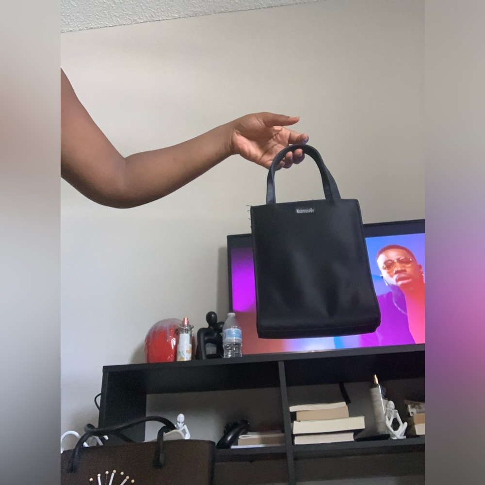 Mademoiselle Cute Black Silky Purse